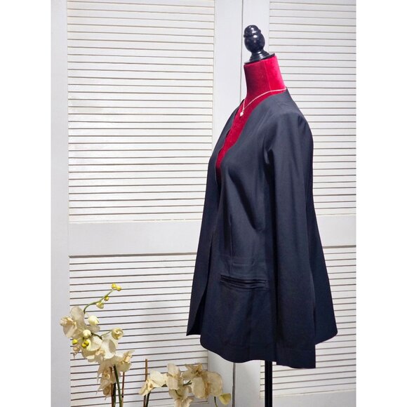 Athleta Women's Avenues Black Open-Front Blazer Jacket  Plus Size 14 2212 - Picture 6 of 16